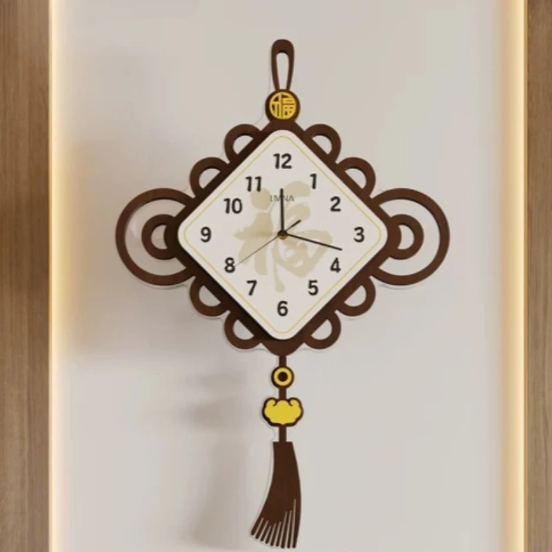 Modern Chinese Style Wall Watch Xenomorph Vintage Luxury Living Room Clock Wall Fashion Simple Reloj De Pared Room Decorations