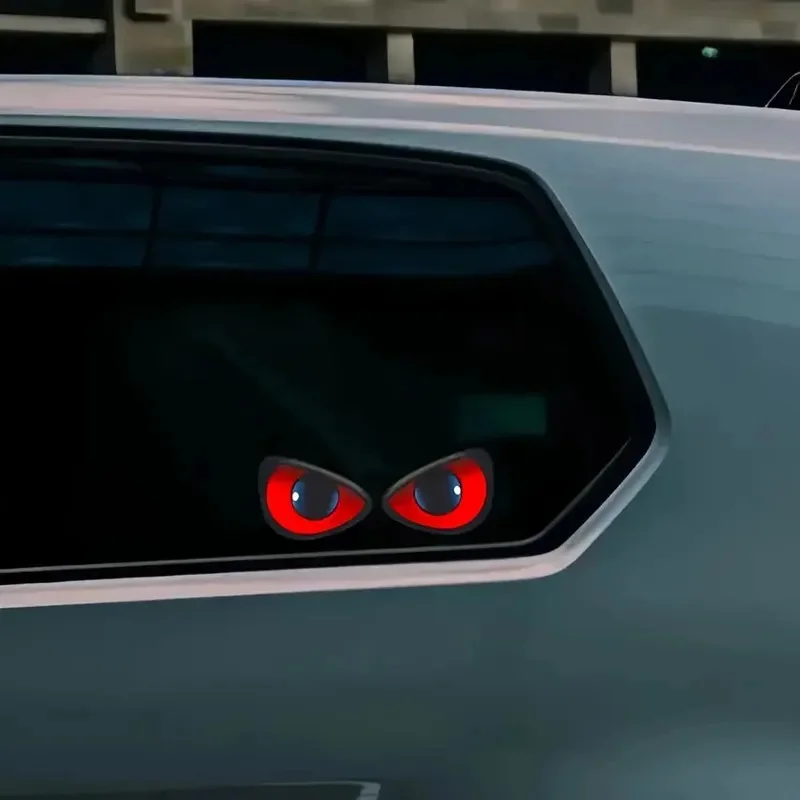 1PC Devil Eyes Car Sticker Cartoon Anime Eye Decal Waterproof Vinyl Sticker for Car Motorcycle Window Halloween Decor Sticker