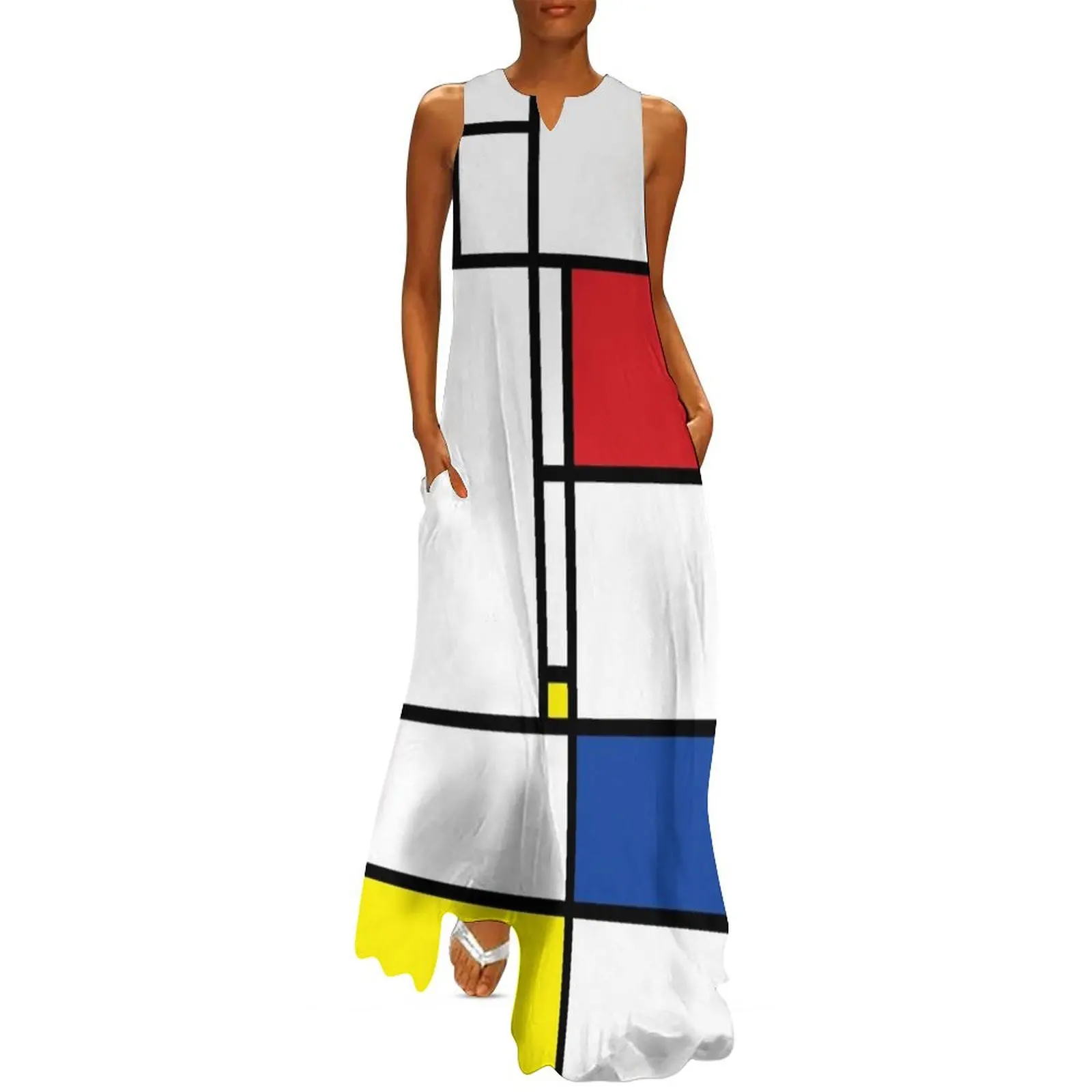 

Mondrian Minimalist De Stijl Modern Art I.I  fatfatin Long Dress long sleeve dresses dresses for womens 2025 Dress