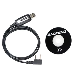 Baofeng USB 프로그래밍 케이블 드라이버 CD, UV-5RE UV-5R Pofung UV 5R 888S UV-82 UV-B5 UV3R 양방향 라디오 워키토키 프로그램