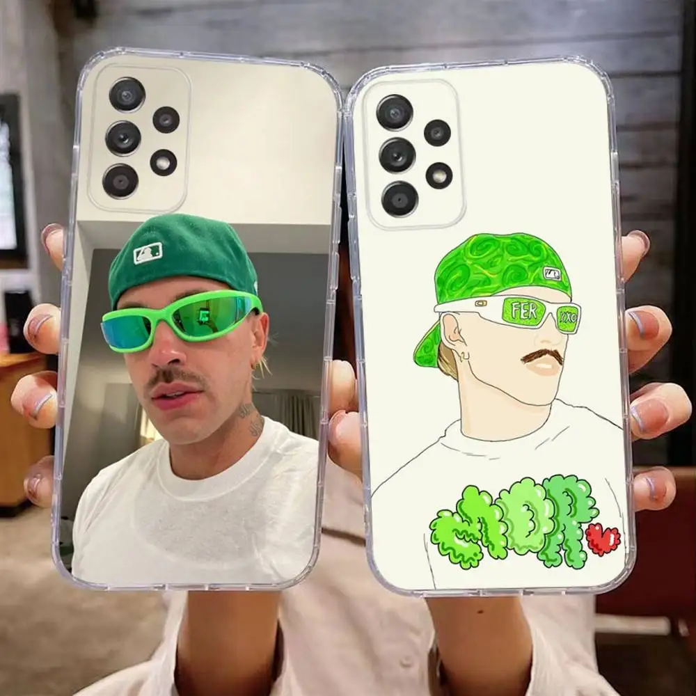 

Singer F-Feid Ferxxo SIXDO Phone Case For Samsung Galaxy A,71,70,52,51,40,31,50,50S,30S,21S,12,10,Note20ultra Transparent Cover