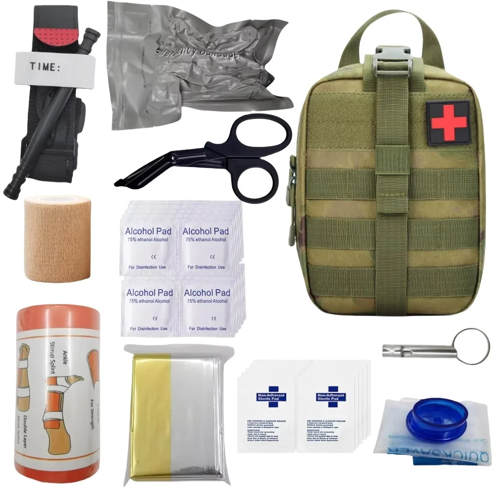 

Набор приключенческого снаряжения для альпинизма, кемпинга, комбинация защитной аптечки