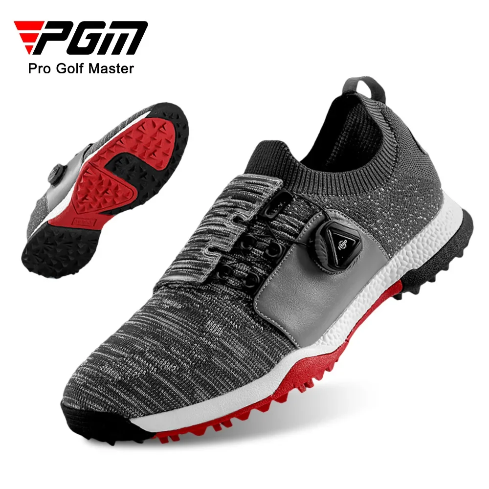 

PGM Golf Shoes Men's Breathable Male Rotating Shoelaces Sports Spiked Sneakers Non-slip Trainers