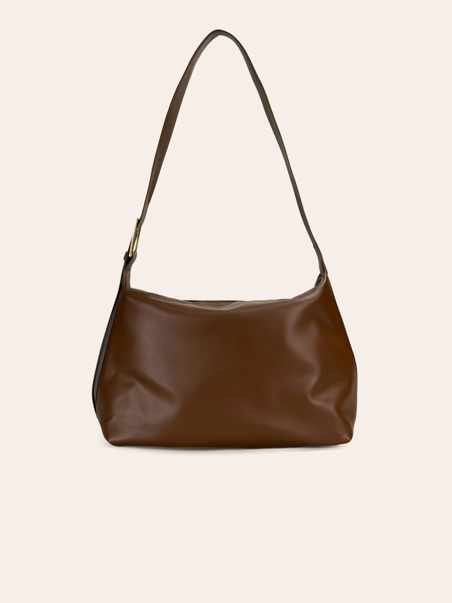 Large Capacity Soft Leather Tote Bag Women's New Style Class Commute Versatile Single Shoulder Crossbody Bag American Retro S...