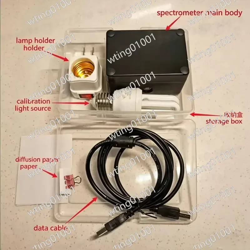 for DIY Spectrometer Portable Optical Device for Blue Light Detection and Absorption Spectrum Analysis Tool Kit