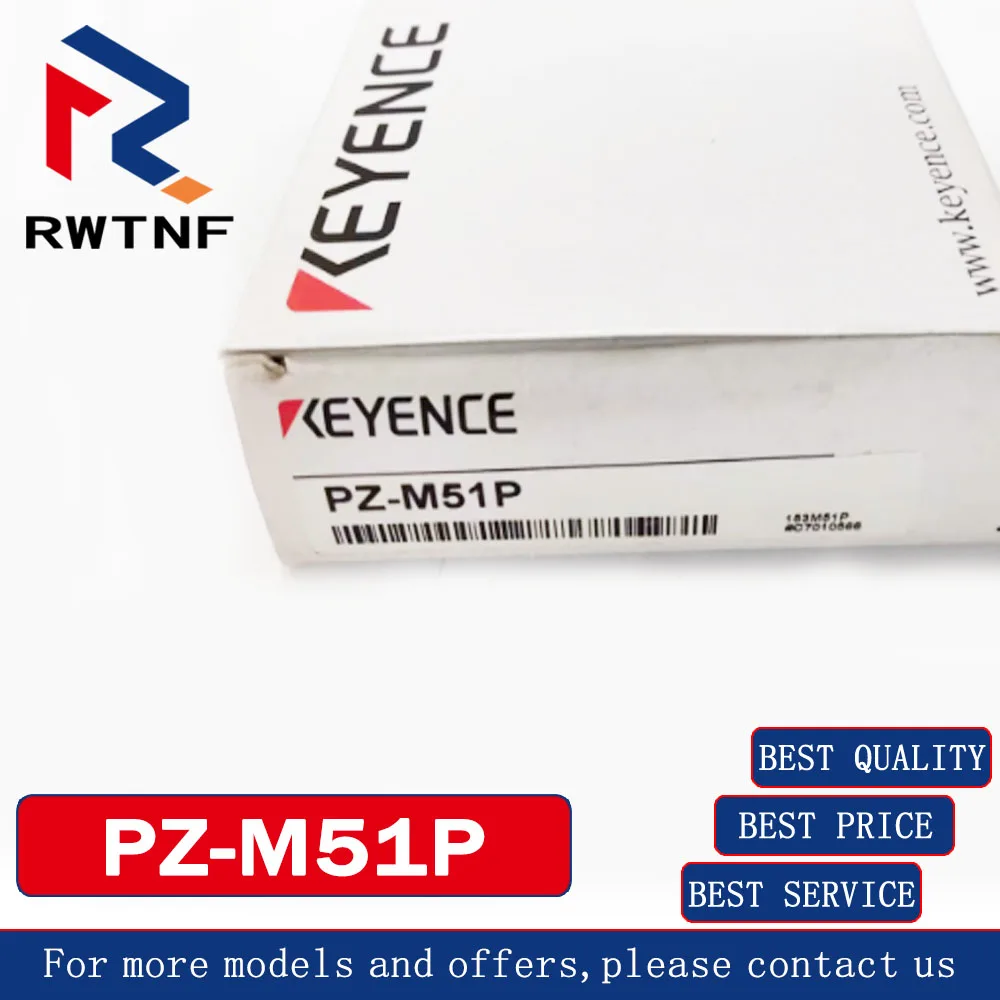 PZ-M51P KEYENCE من خلال مستشعر التبديل الكهروضوئي شعاع أصلي 100%، مخزون المستودعات