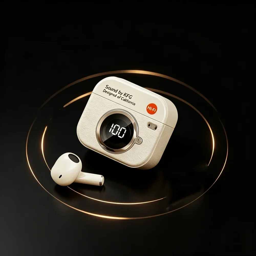 TWS Bluetooth Earbuds Wireless Headset Support Clear Call Capture Full Range Sound Comfortable Wearing for Long Time Media