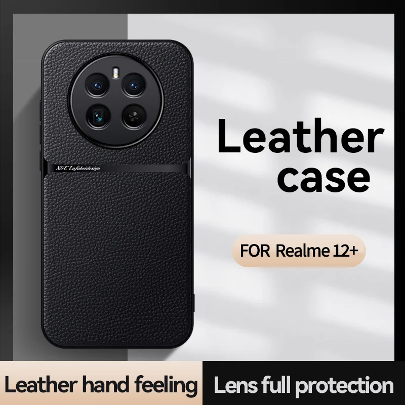 For Realme 12 Pro Plus 5G Case Luxury Magnetic Leather Back Cover for Oppo Realmy 12 ProPlus Realme12pro+ 5G Full Protect Cases image 3
