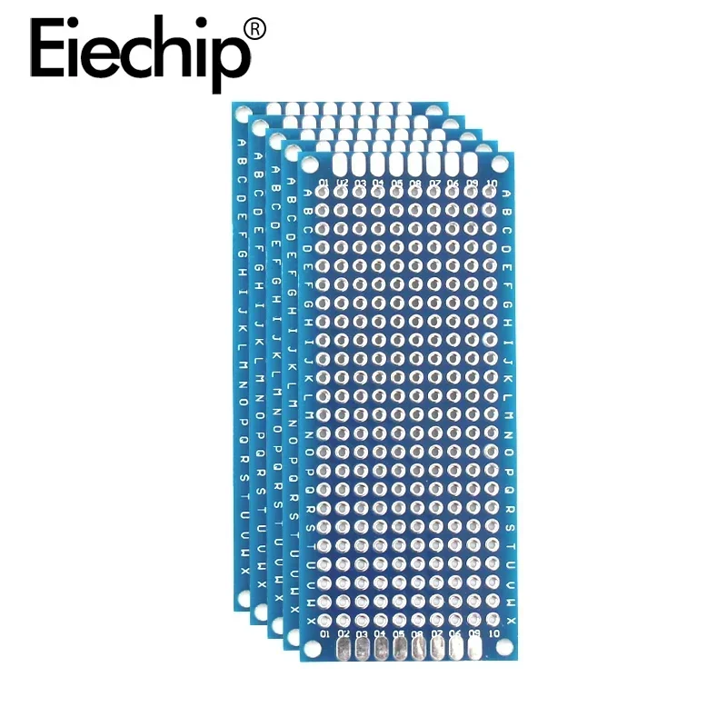 لوحة دوائر مطبوعة على الوجهين ، بروتوبورد عالمي ، ثنائي الكلور ، تصنعها بنفسك ، إلكترونية ، 3 × 7 ، 10 عبوات