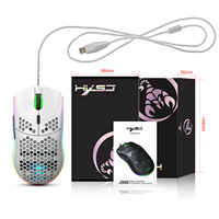 HXSJ J900 USB Wired Gaming Mouse RGB Gaming Mouse for Desktop Laptop PC Computer Office