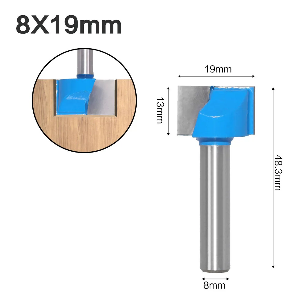 Imagem -06 - Limpeza Bottom Engraving Router Bit Aço Carbono Fresa Endmill para Madeira Ferramentas para Trabalhar Madeira mm Shank 1pc