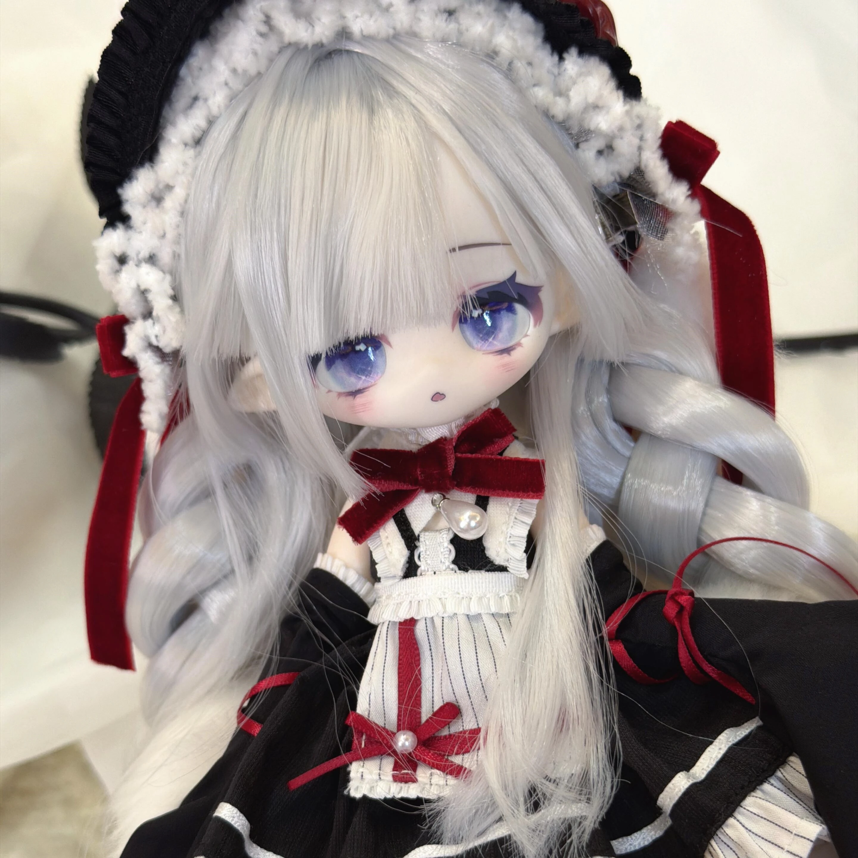 Genuine Meki Fluffy Goodnight Series 4/6 Action Figure Bjd Blind Box Cute Anime Model Desktop Decoration Collect Toy Gift
