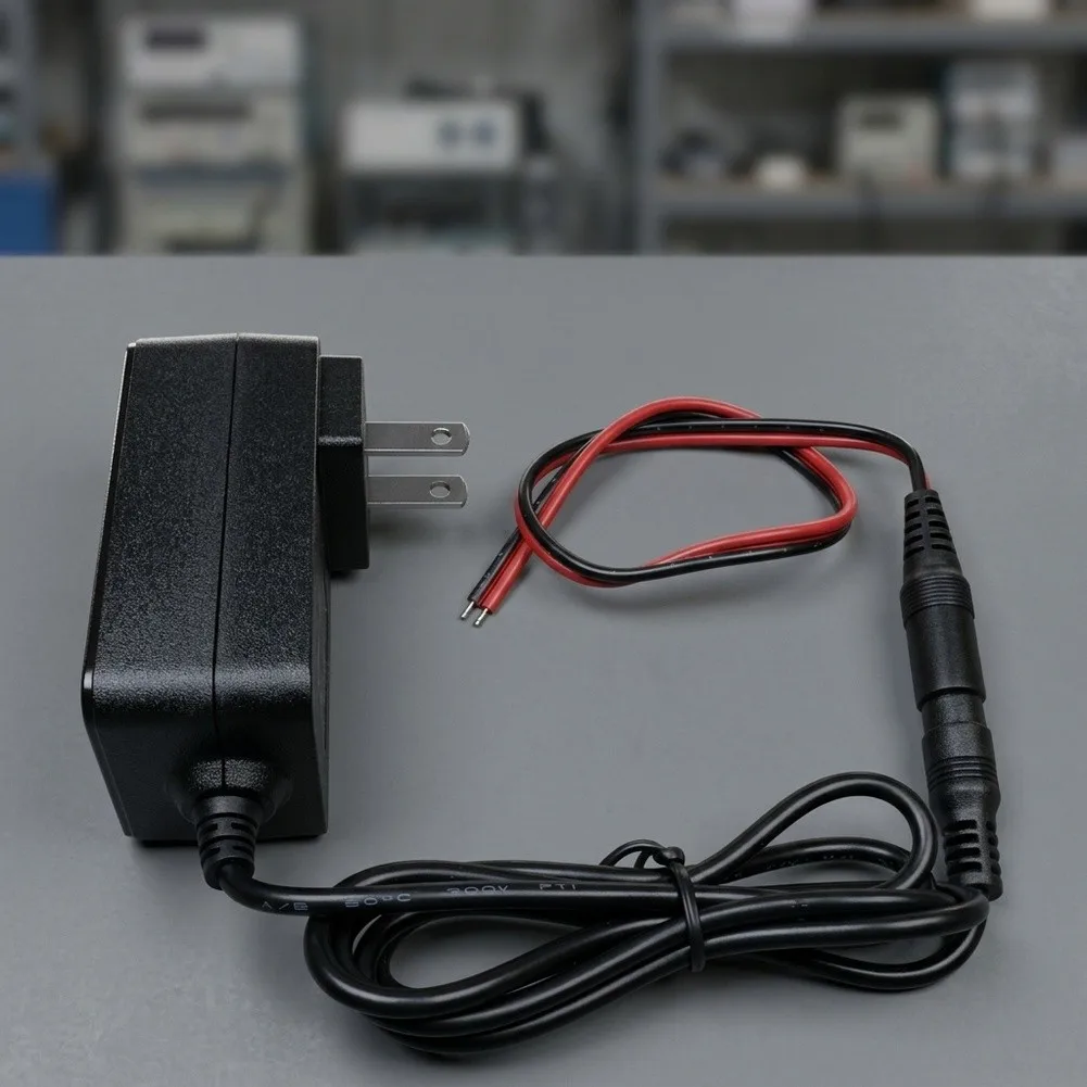 24V 1A Input Power Adapter 100-240V AC to 24V DC with LED Indicator and Direct-connect DC Cable for Compatibility