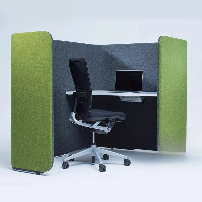 New designer soft bag fabric office workstation private semi-cover special-shaped surrounding sharing personalized open