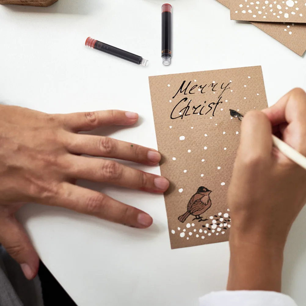 

100Pcs Premium Color Erasable Ink for Fountain Pens Fast Drying Smooth Writing Refill Cartridges Stationery Supplies