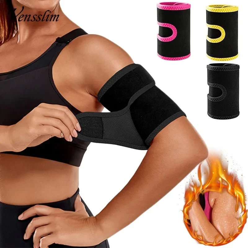 Vensslim Women Arm Shapers Trimmers Compression Sauna Sweat Body Shaper Bands 2 Pieces Fat Burn Arm Control Performance Sleeves