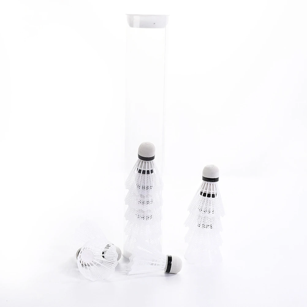 24 個のカラフルなフォームバドミントンプラスチック羽根耐久性のある小型収納バレルフィットネストレーニング屋外羽根