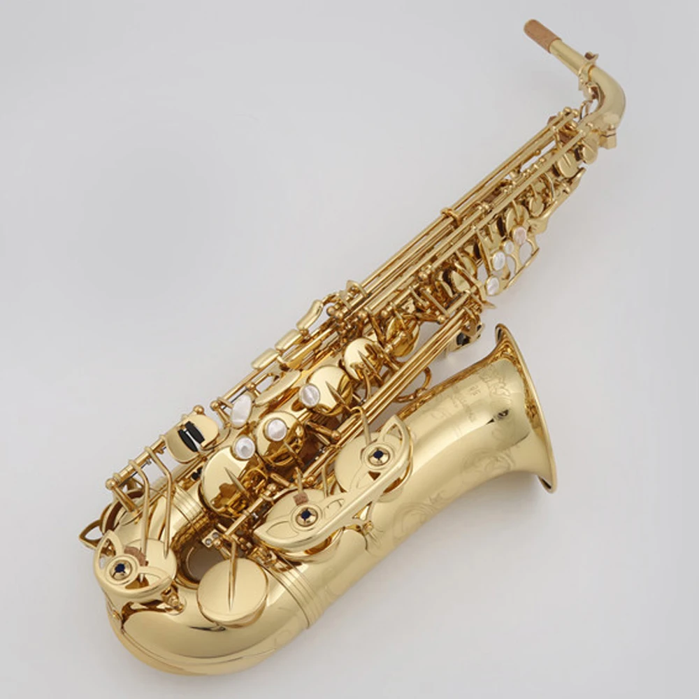 

Japan a991 1 :1 key type Alto Saxophone gold plated Body Professional Alto Sax 991 With Case Mouthpiece free shipping