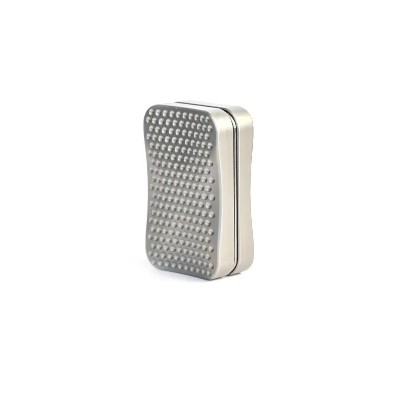 Stainless Steel Unlimited Positions Magnetic Push Card EDC Metal Slider Stress Relief Toy Antistresse Fidget Spinner Push Plate