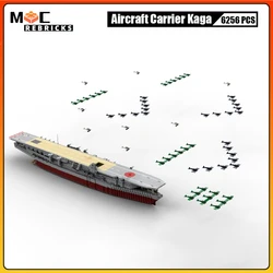 WW2 Pearl Harbor Attack UCS Japanese Kaga Aircraft Carriers at Micro Bomber Scale Building Blocks Model Collection Kit Brick Toy