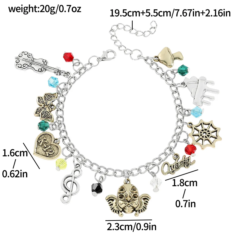 Cool Personalized Anime Series Enamel Pendant Bracelet Charm Jewelry Accessories Gift Suitable for Fans