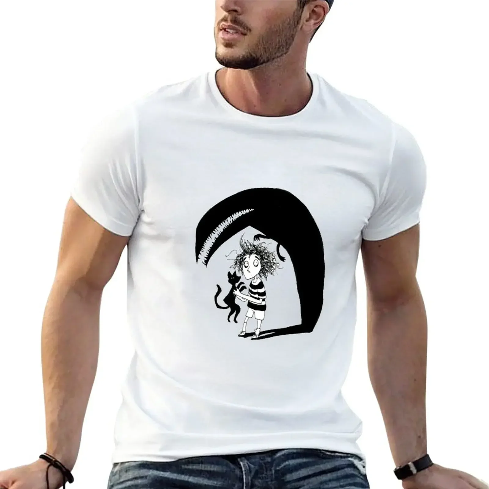 

Vincent y su sombra, Tim Burton T-Shirt kawaii clothes shirts graphic tees tshirts for men