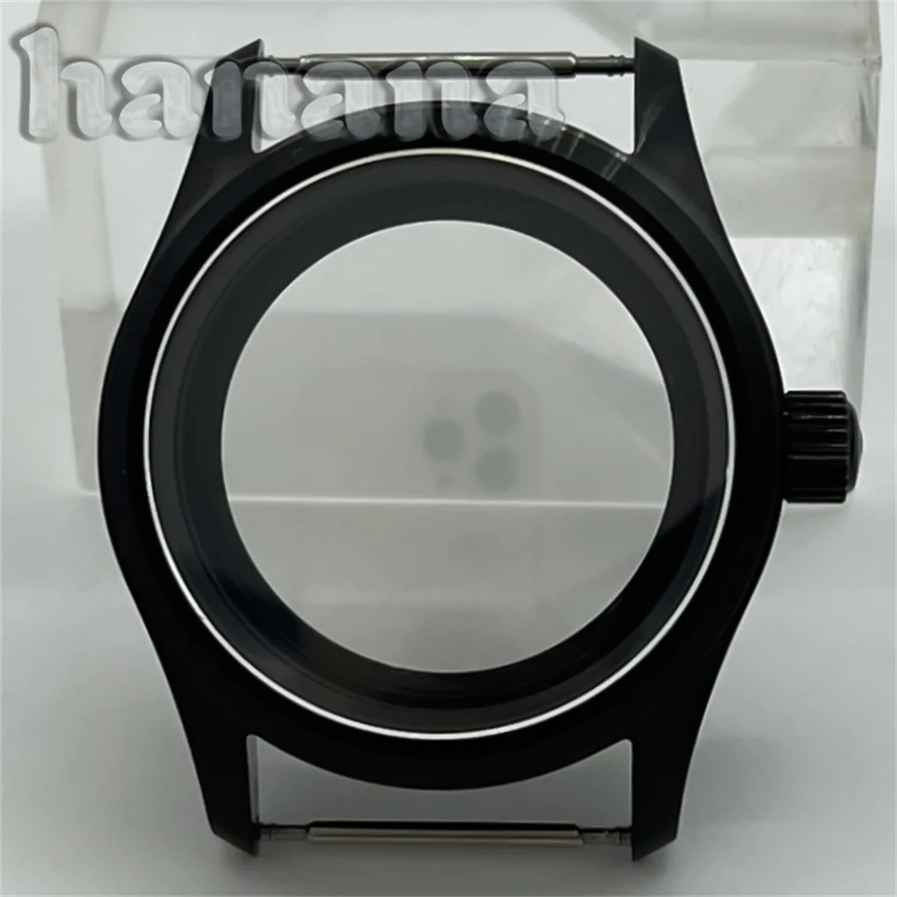 36 مللي متر الطيار غواص الفضة الأسود حالة الياقوت الزجاج مناسبة ل NH34 NH35A NH36 NH38 ETA2824 PT5000 حركة 100 متر مقاوم للماء