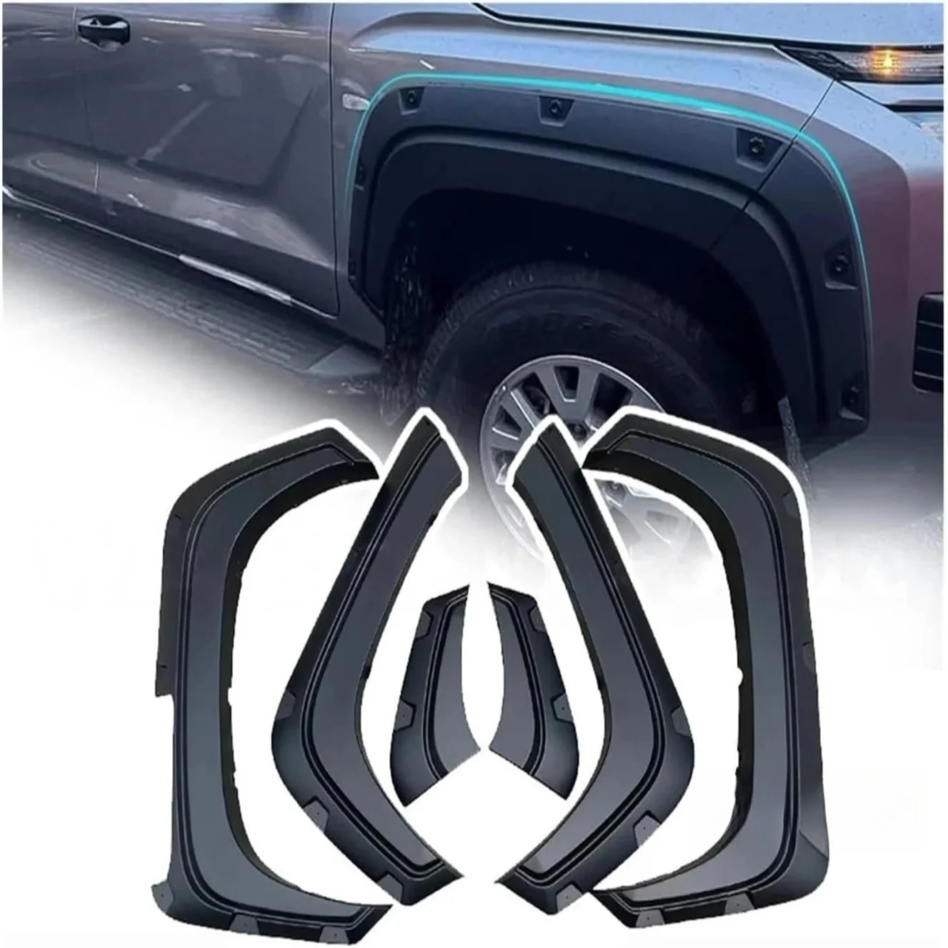 4X4 Wheel Arch Flares Kit for Mitsubishi L200 Triton 2024 2025 Mudguards Wheel Arch Extensions Pickup Truck Car Accessories