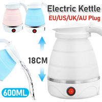 Electric Water Kettle Silicone 600W US/EU/UK/AU Easy To Use for Camping Hiking Picnic Portable Travel Foldable Kettle