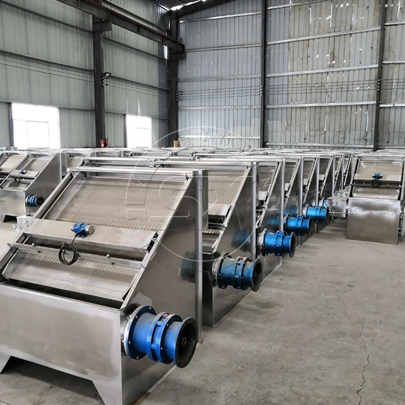 Agricultural Inclined Screen Solid Separator Animal Fertilizer Dehydrator With High Efficiency