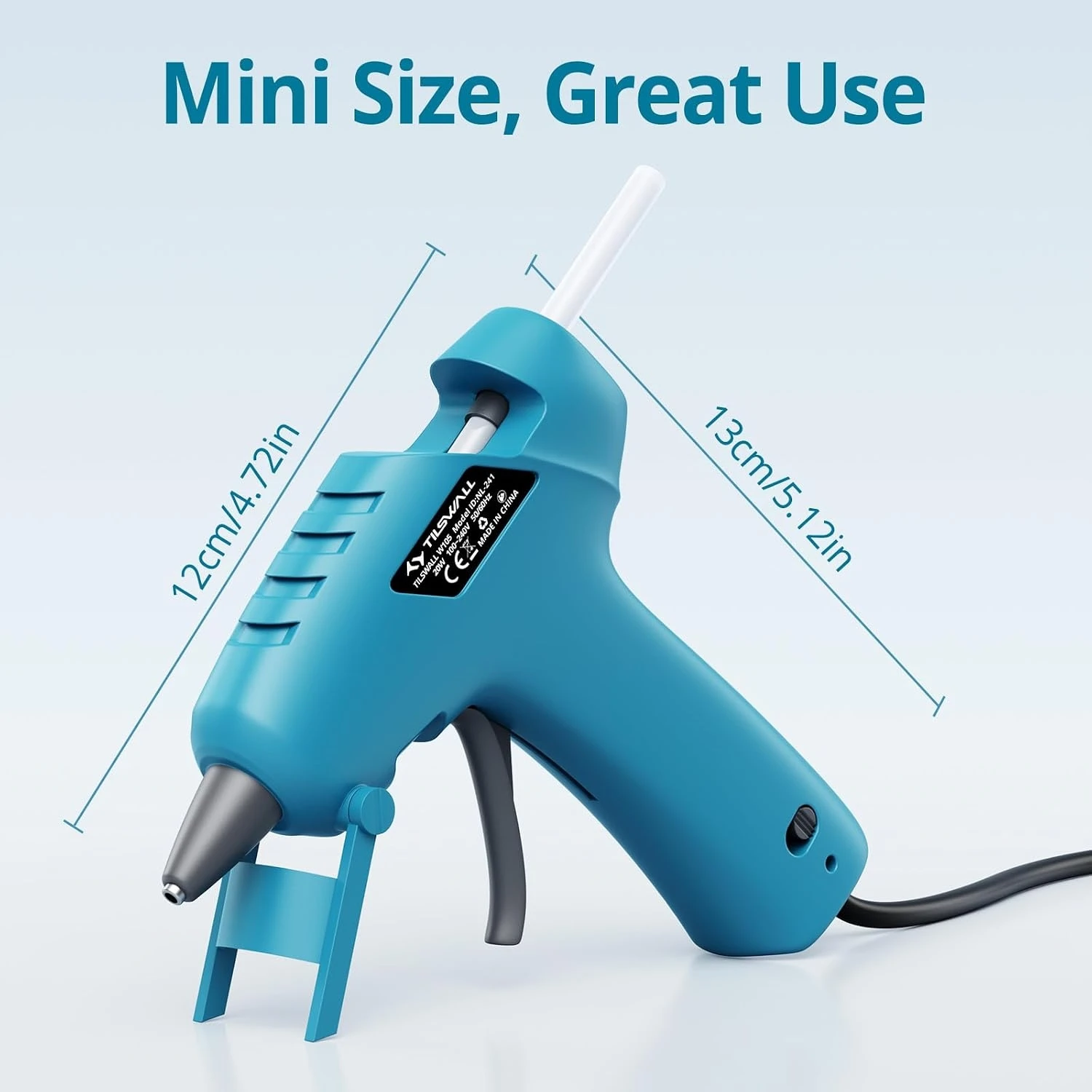 20W Mini Hot Glue Gun Kit 30Pcs Glue Sticks Fast Heating Anti-Drip Nozzle Small Electric Glue Gun For Crafts DIY Home Repairs School Projects Holiday Making