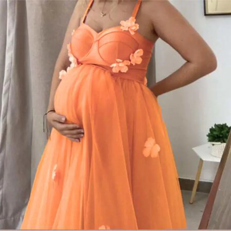 Embroidered Butterfly maternity dresses photoshoot baby shower فساتين حوامل  платье для беременных vestidos para embarazadas