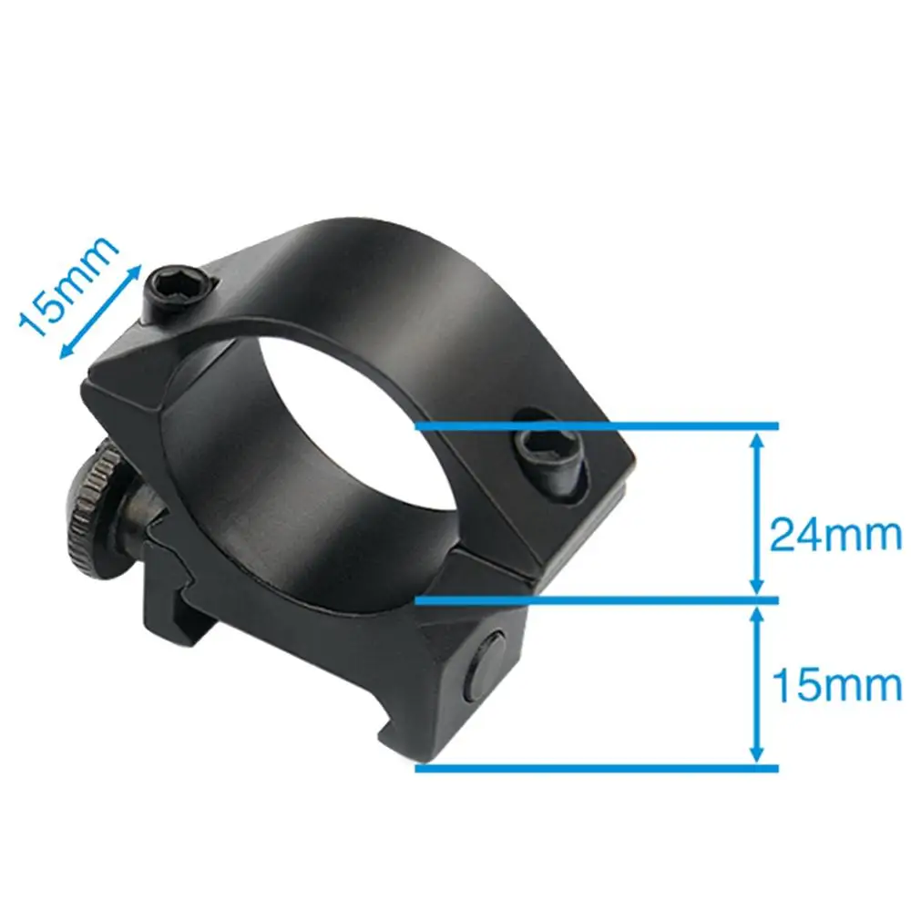 UniqueFire N26 Tactical Scope Rings Mount 25.4mm Fits on 20mm Picatinny Weaver Rail for Flaashlight