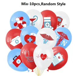 10pcs Doctor Nurse Day Theme Party Decoration Hospital Staff Party Decoration Nurse Balloon