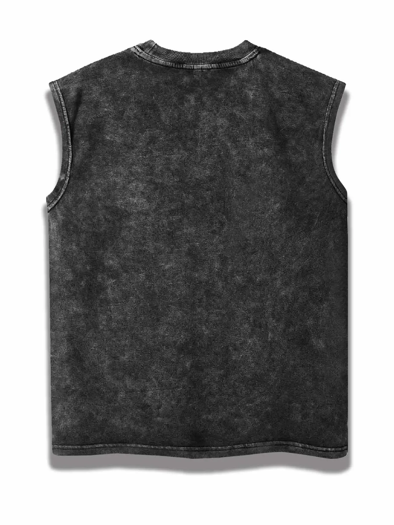 Customization 230G Washed Bone Print Tank Top, High-Quality Quilted Vintage Fashion Brand T-Shirt, Men'S Tank Top, Summer, Holid