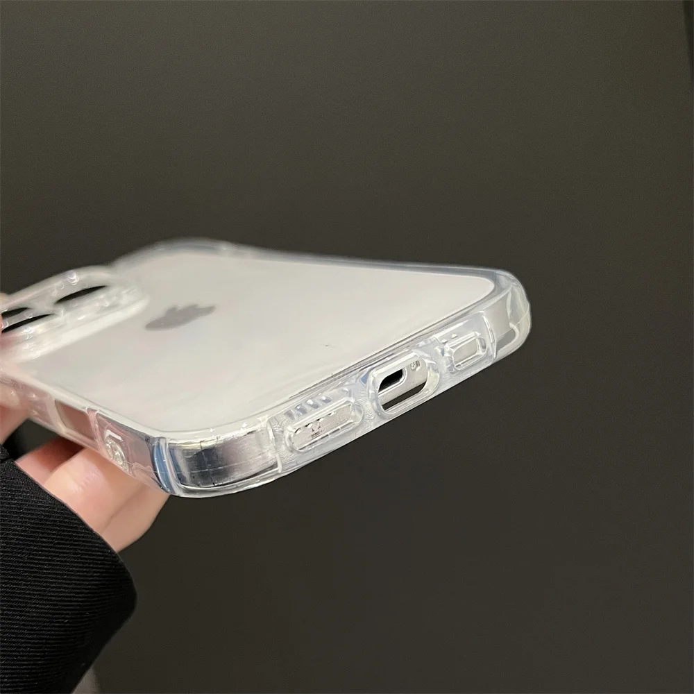 Fashion Clear 3D süße Katzenohren Handyhülle für iPhone 17 Air 16 E 15 14 13 12 11 Pro Max Mini 17 Pro stoßfeste weiche TPU-Abdeckung – Detail 15