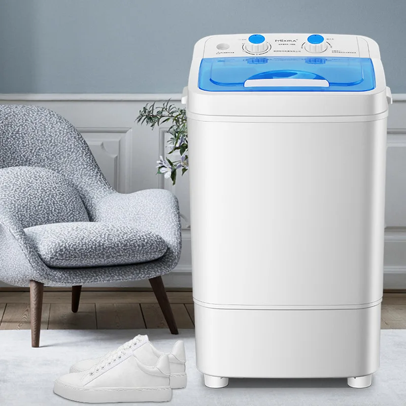 6kg Single Tube Barrel Small Washing Machine Full & Semi Automatic Washing Dual-Use Mini Washing Machine