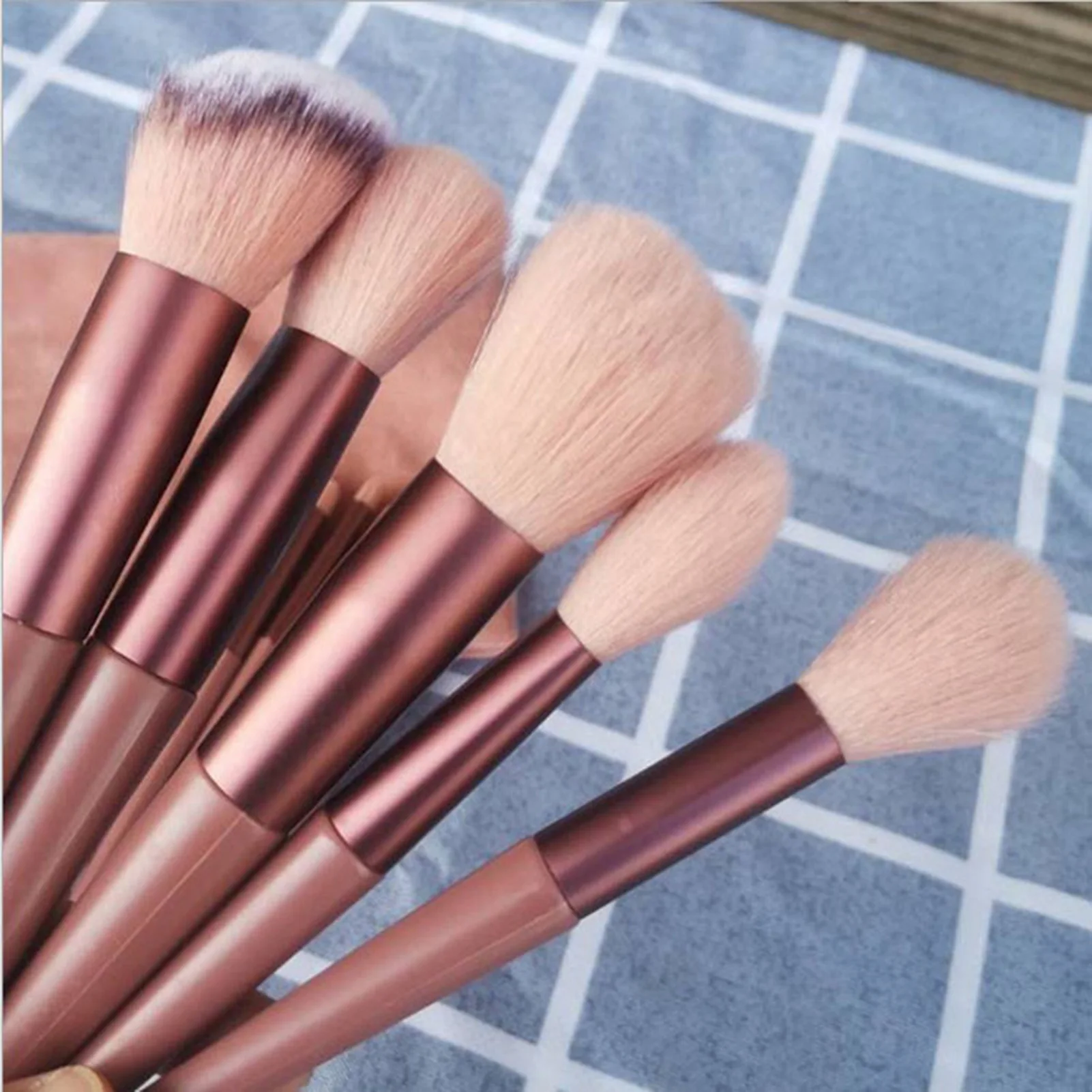 Soft Fluffy Cosmetics Brushes, Misturando a escova, Ferramentas de beleza, Sombra Misturando, Sobrancelha, Delineador, Novo, Quente, 13Pcs