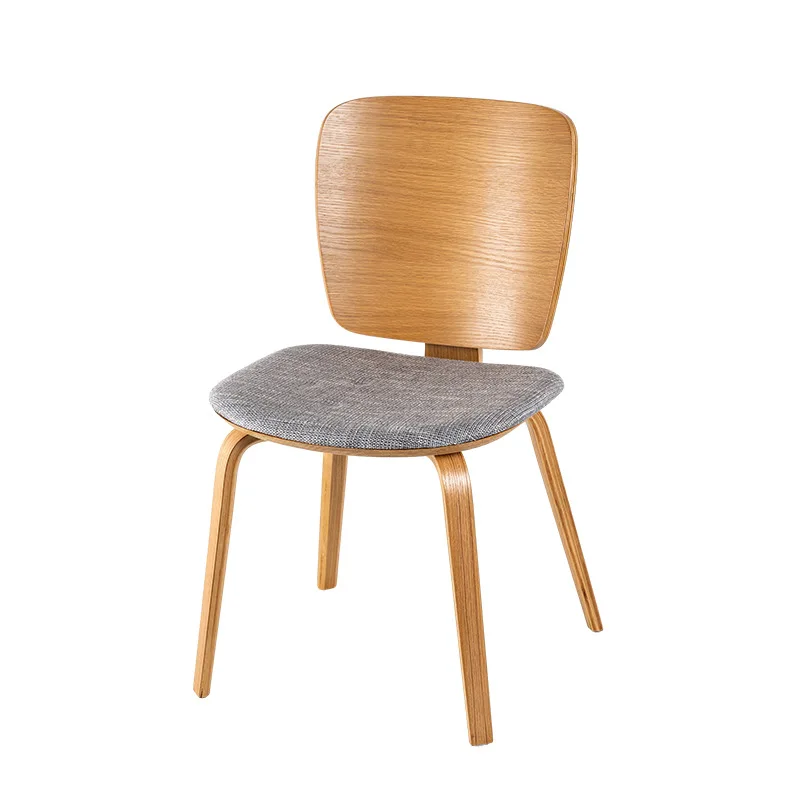 

Style Designer Dining Chair Homestay Chain Chair, Household Solid Wood Modern Simple Comfortable Desk Chair