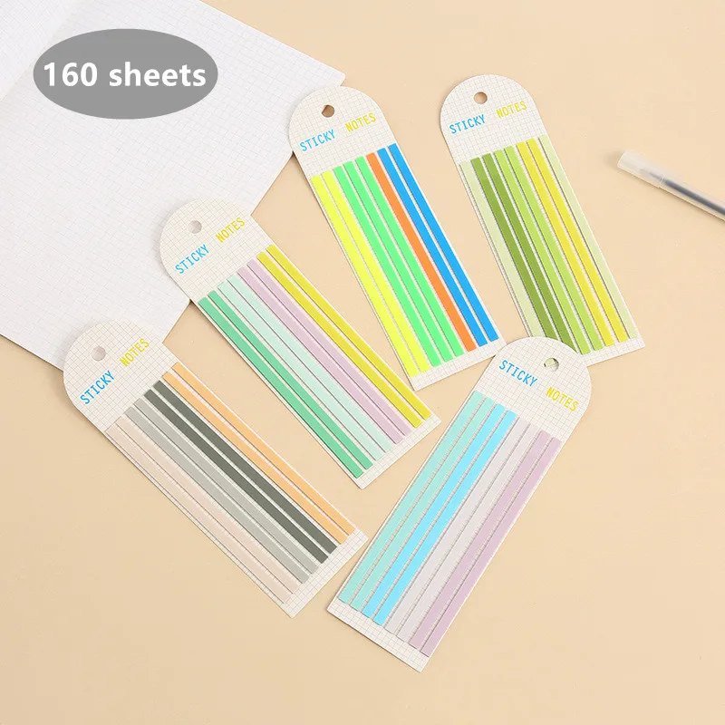 160 pçs cor adesivos transparente fluorescente índice tabs bandeiras pegajoso nota papelaria crianças presentes escola material de escritório