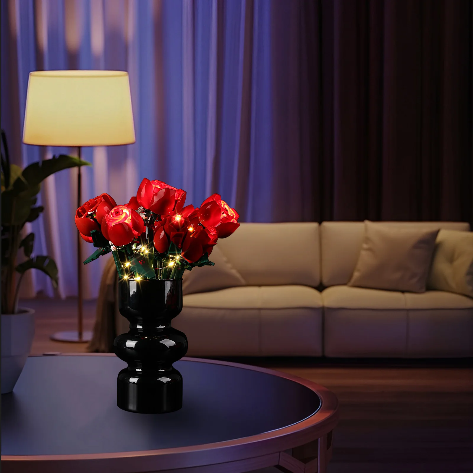 

No Model LED Lighting Set Suitable for LEGO Bouquet of Roses The Botanical Collection 10328 Building Blocks