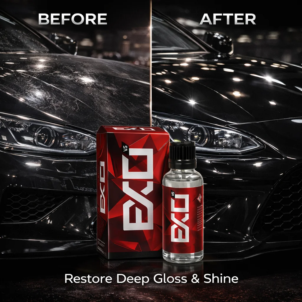 EXO Ultra Durable Hydrophobic Coating V5 Protect Your Paint Add Gloss Repel Contaminants Get Rid of Water-Spots