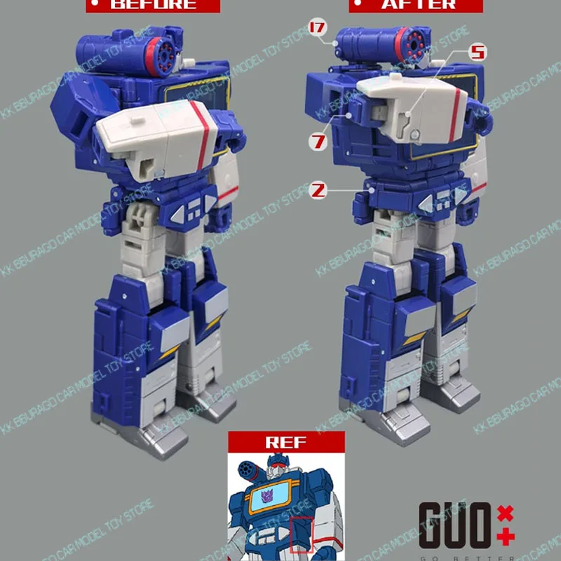 Kit di Aggiornamento per Action Figure GUO Studio Transformation SS86 Soundwave, Accessori GO BETTER, Regalo per Ragazzi, Parti di Ricambio per Compleanno
