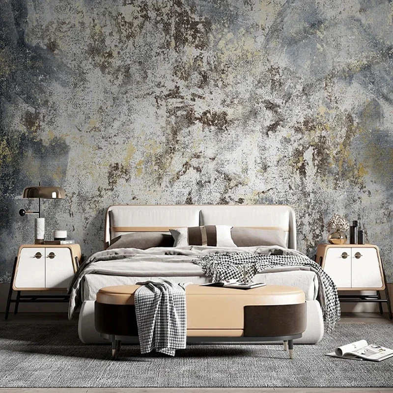 Abstract Marble Stone Texture Photo Mural Modern Minimalist TV Sofa Living Room Bedroom Background Wallpaper Building Supplies