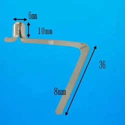 Clips de resorte de piezas para tienda de campaña, pasador de tubo de bloqueo, Clip de empuje para poste de carpa, paleta de Kayak de 6mm, accesorio de Camping seguro, 10 unidades