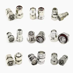 1pcs 4.3-10 mini DIN Connector to N Adapter DIN Male Female to N /DIN/4.3-10 Male Female Socket Straight RF Coaxial Adapter