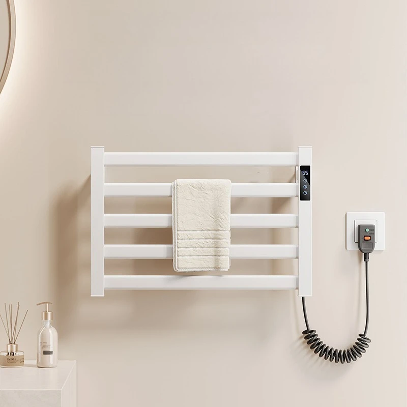 Constant Temperature Intelligent Wall Mounted Electric Towel Rack Waterproof Rapid Heating Drying Touch Control Towel Warmer