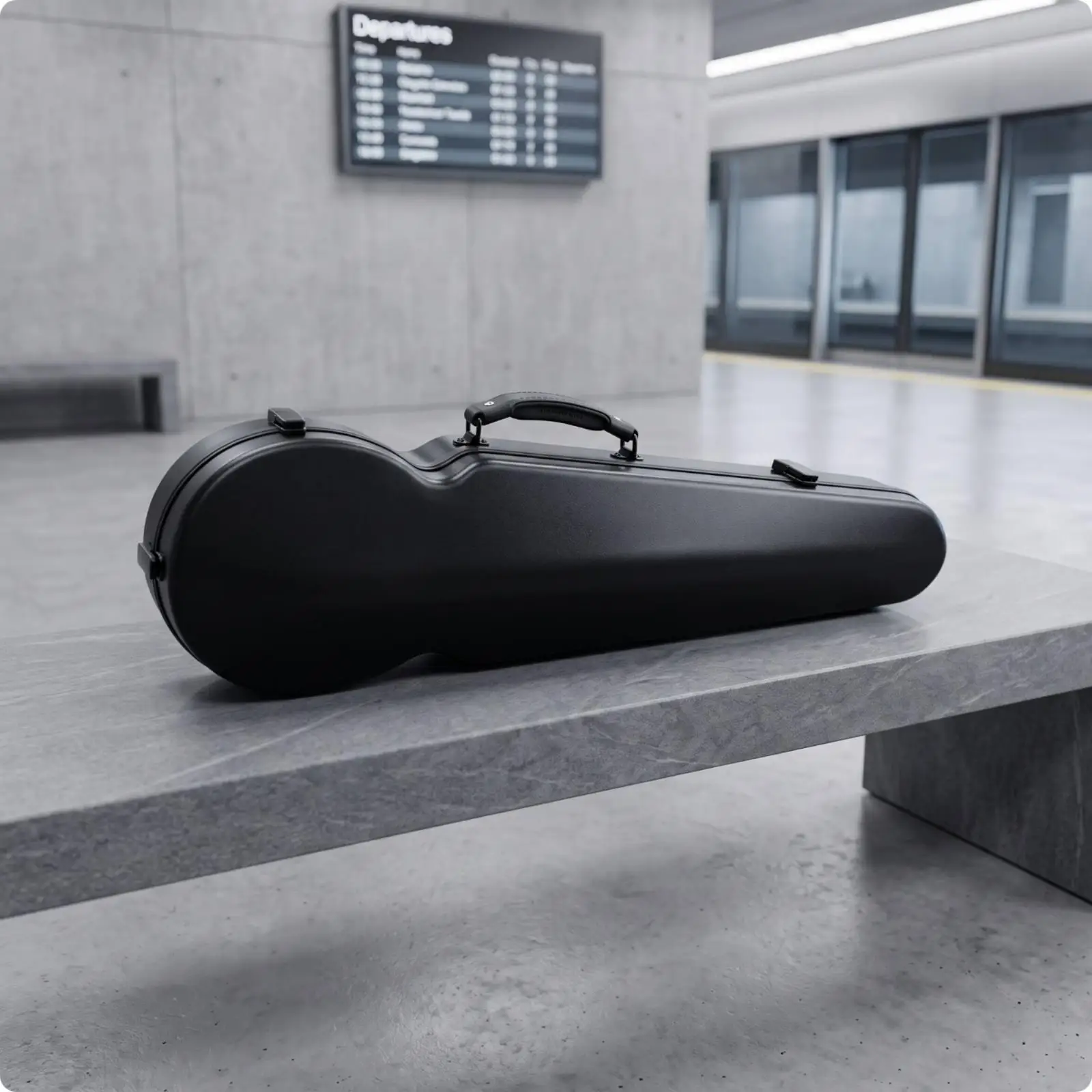 Professional 4/4 Violin Storage Container Hard Shell Case with Backpack Straps for Full Size Instrument