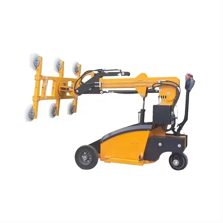 ow Price Small Lifting Equipment 800kg Electric Mobile Glazing Trolley Glass Loading Robot