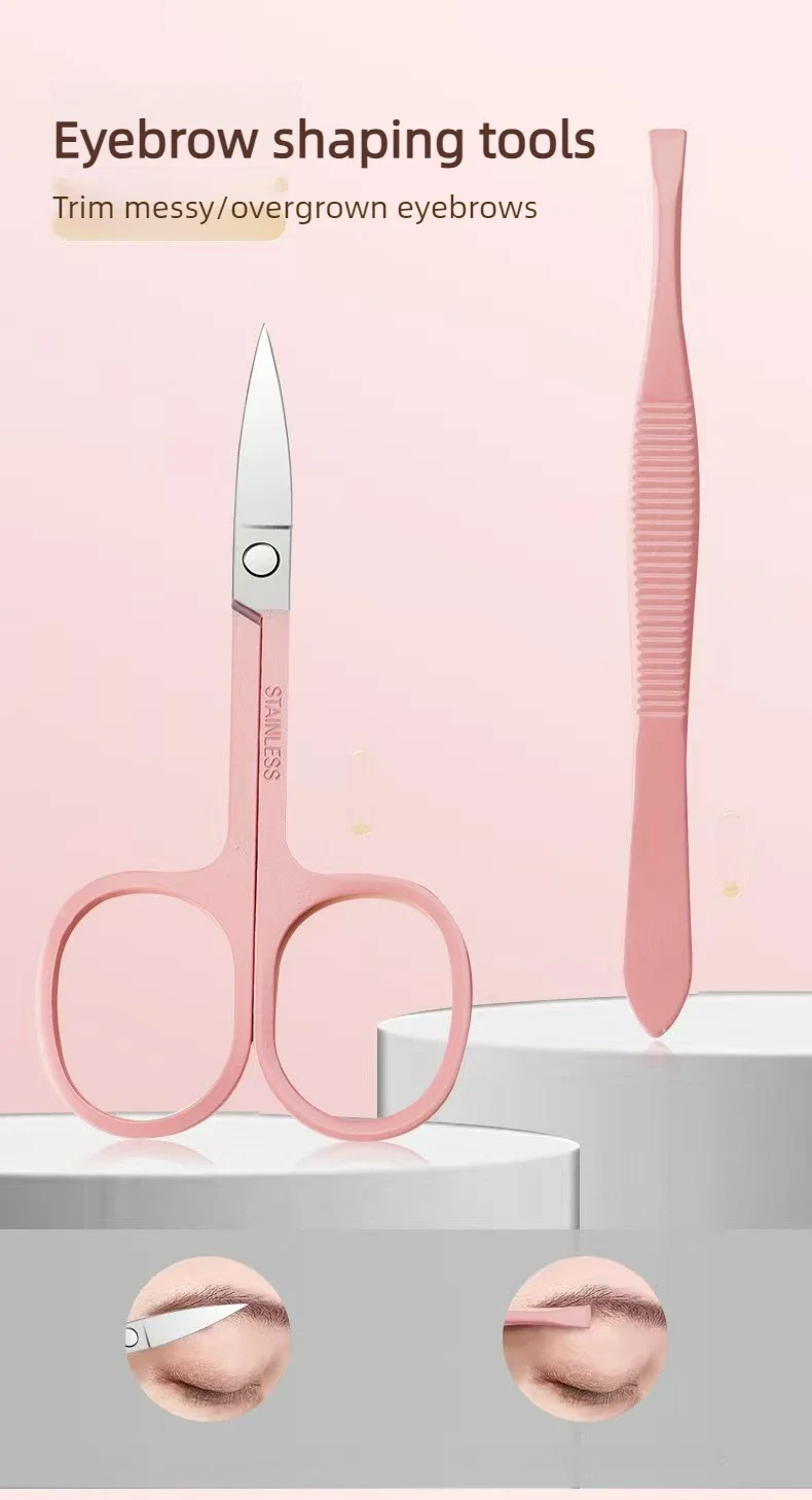 14-teiliges Set Edelstahl-Nagelknipser-Set mit Aufbewahrung Ergonomisches Design Gerade Klinge Langlebiges Maniküre-Werkzeug Weihnachtsgeschenk – Detail 9